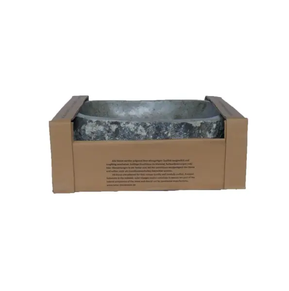 Product image 3 of the product “Water basin made of river stone. Model 5, approx. 39 x 43 x 15cm height. ”